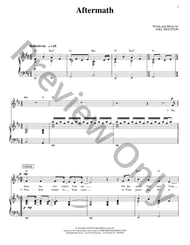 Aftermath piano sheet music cover